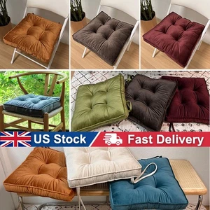 Velvet Booster Seat Cushion Pad Thick Velvet Seat Riser Armchair Kitchen Garden - Picture 1 of 24