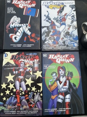 DC Comics Harley Quinn hardcover Graphic Novel lot of 4 - Image 1 of 4