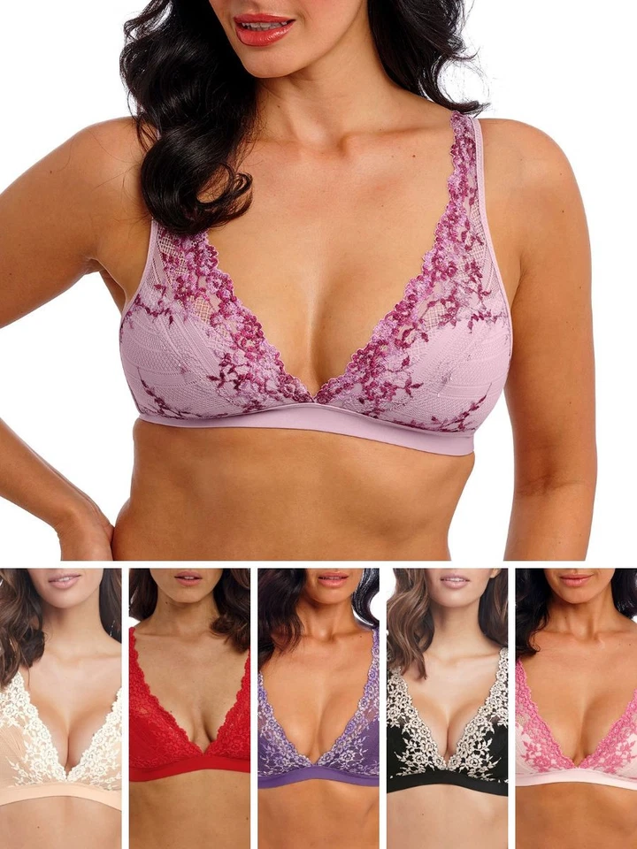 Wacoal Embrace Lace Bra Soft Cup Bralette Racerback Non Padded Bras Lingerie - Image 1 of 1