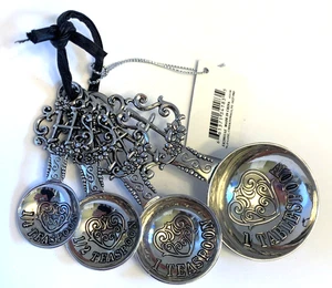 4er Set Metall Messlöffel Initiale H, von Ganz - Bild 1 von 5