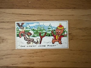 Primrose Confectionery Bugs Bunny Card No. 22 The Great Snow Fight - Picture 1 of 2