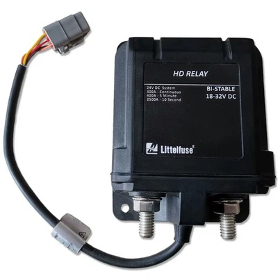 IMPULSE INNOVATION Littelfuse 880088 Trennrelais 24V 300A Bistabil 2500A Spitze IP67 LKW Marine NFZ