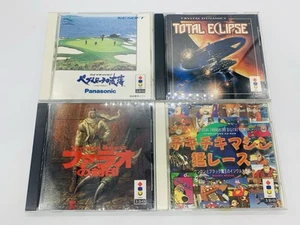 3DO Game Lot x4: Wacky Races, Total Eclipse, Pyramid Intrigue, Pebble Beach Jp - Picture 1 of 24