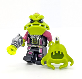 LEGO Alien Conquest Minifigure (ac003) & Clinger 7051 UFO Tripod Invader Defense