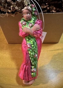 Vintage Blown Glass Maui Girl Hawaii Ornament-Ornaments To Remember - Picture 1 of 6