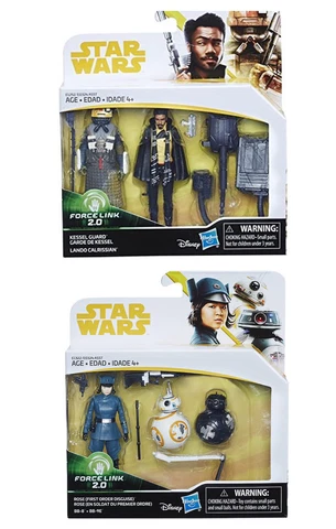 Star Wars Force Link 2 2.0 Rose Lando Calrissian Kessel Guard 3.75” BB-8 BB-9E Cover