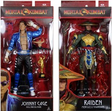Mortal Kombat ~ 7-INCH JOHNNY CAGE & RAIDEN DELUXE ACTION FIGURE SET ~ McFarlane