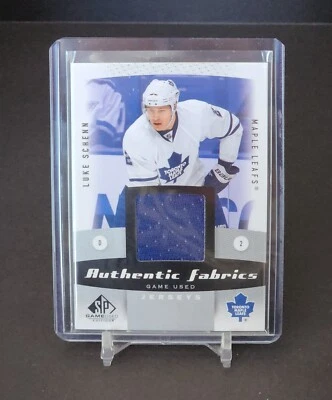 Luke Schenn Relic 2010-11 Upper Deck SP Game Used AF-LS Toronto Maple Leafs - Image 1 of 2