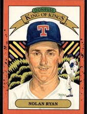 1990 Donruss #665 Nolan Ryan Texas Rangers - Error Wrong Back