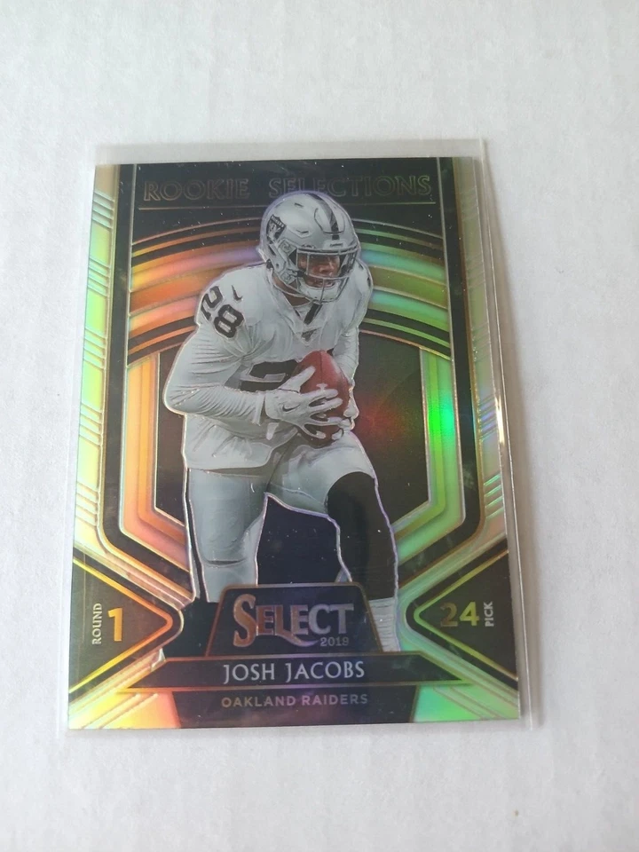 JOSH JACOBS 2019 Select Rookie Selections Silver Prizm Rookie RAIDERS PACKERS - Image 1 of 1
