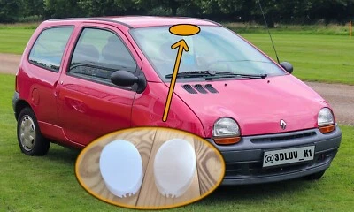 Cache plafonnier Twingo 1 – Impression 3D – Nouvelle version 100% compatible - Imagen 1 de 4