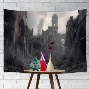 Ruinas medievales ciudad para figura de acción telón de fondo diorama muñeca modelo - Imagen 1 de 7