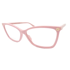 Gucci GG0025O Pink 011 56mm New RX Eyeglasses Frames Authentic - Picture 1 of 4