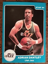 1983-84 Star Adrian Dantley #133 Utah Jazz HOF Sealed Bag Break *Near Mint*