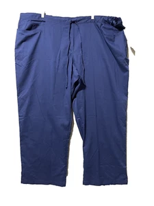 Grey's Anatomy Signature Scrub Pants 5XL Blue Elastic Waist Medical Workwear - Picture 1 of 8