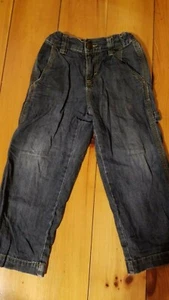 Boys Old Navy Adjustable Waist Dark Blue Denim Jeans Size 4T - Picture 1 of 3
