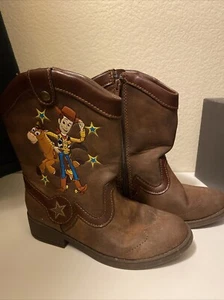 Kids Boots Disney Toy Store Size 11 Woody Brown in Color - Picture 1 of 4
