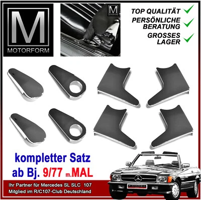MOTORFORM 8 pezzi Mercedes SL W107 R107 sedili cromati coprisedili pannelli