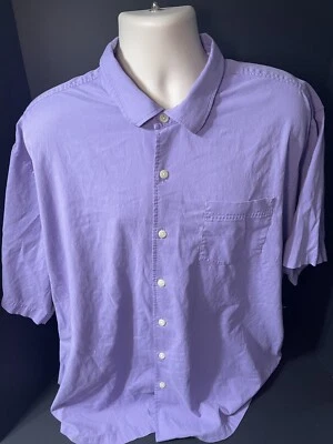 Tommy Bahama - Men's Button Down Lightweight Purple Silk Cotton Size 2XLB - Image 1 of 3