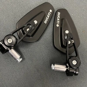 CNC Aluminium Bar End Mirrors FOR Ducati Monster Genuine NCS pair - Foto 1 di 9