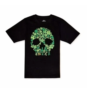 Way To Celebrate Boys Skull of Shamrocks St. Patricks Day Tee Medium (8) NWT - Picture 1 of 4