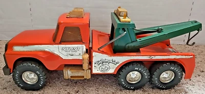 Vintage 1/24 Nylint Orange Metal Big Pumpkin Wrecker Tow Truck Parts Repair - Image 1 of 4