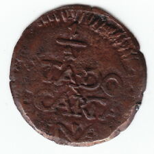 CARTAGENA Colombia 1/2 Real ND 1811 KM D2 Copper Siege coinage Crude VERY RARE !