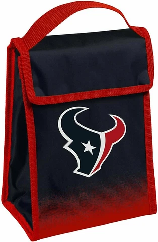 Houston Texans Gradient Design Insulated Cooler Lunch Box Football Cover
