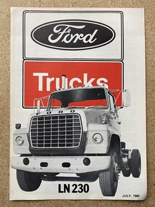 1981 Ford Trucks LN 230 original South African sales brochure - Bild 1 von 10