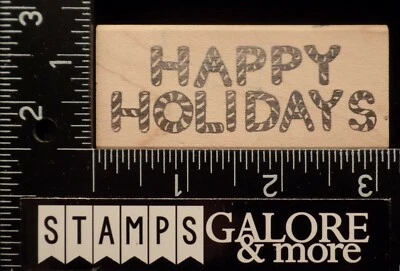 SELLO ASUNTO SELLOS DE GOMA BASTÓN DE CARAMELO RAYAS FELICES FIESTAS NAVIDAD #T17 Foto 1 de 2