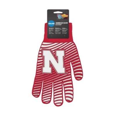 NCAA Nebraska Cornhuskers 572°F Heat Resistant BBQ Style Glove Silicon Design - Image 1 of 2