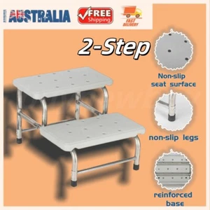 Portable 2-Step Stool Ladder Multifunctional Lightweight Durable Home Kitchen - Picture 1 of 10