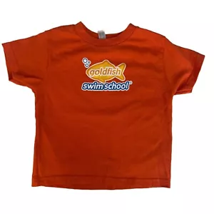 Rabbit Skins Goldfish Swim School Kids T-Shirt Orange Kids Size 4 - Picture 1 of 5