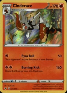 (SWSH01-035) Tarjeta Pokémon Espada y Escudo Cinderace (Holofoil Raro) # 35 - Imagen 1 de 1