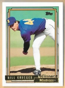BILL KRUEGER SEATTLE MARINERS #368 - TOPPS GOLD WINNER NM-MT 1992 - Picture 1 of 2