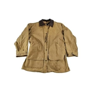 Vtg Woolrich Blanket Lined Coat Men M Brown 100% Wool Lined Aztec Print Flaws - Picture 1 of 21