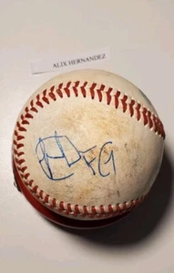 Autographed Baseball game used FRANCISCO GARCIA COLORADO ROCKIES - Picture 1 of 2