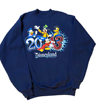 Disneyland Resort Navy Blue Sweatshirt Unisex Small  2013 Mickey Mouse & Friends