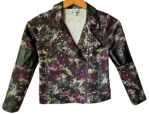 Disney D Signed Girls Jacket Special Edition S/7-8 Polyester Knights of Neon New - Picture 1 of 5