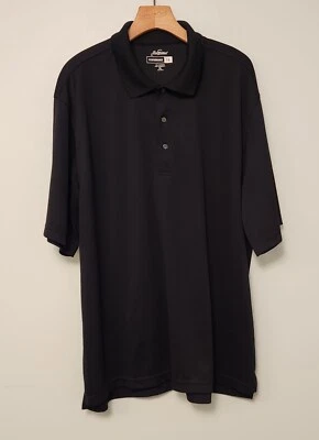 Jack Nicklaus Polo Shirt Performance 18 Golf Black Mens XL Polyester EUC  - Image 1 of 4
