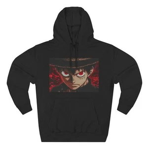 Anime-Inspired Three-Panel Fleece Hoodie, Cosplay Wear, Casual Hoodie - Picture 1 of 9