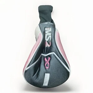 Cubierta de cabeza híbrida Lady Hogan MS2 #1 gris rosa advertencia de cáncer de mama golf - Imagen 1 de 6