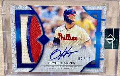 2024 Topps Transcendent Collection Bryce Harper Patch Auto #/10 Phillies - Image 1 of 2