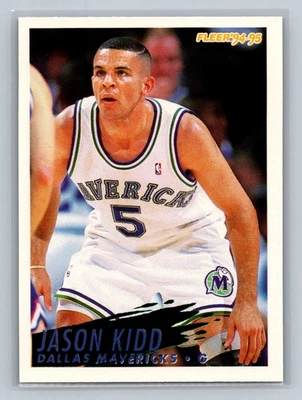 Jason Kidd 1994-95 Fleer #268 novato Dallas Mavericks - Imagem 1 de 2