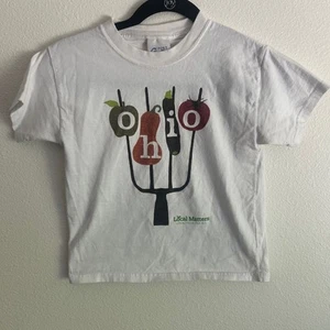Port & Company Graphic Tee Ohio Local Matters Food T Shirt Kids Size S - Picture 1 of 4
