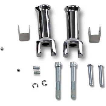 Drag Specialties 1620-1784 Chrome Passenger Footpeg Mount Kit for 18-22 Softail - Image 1 of 1