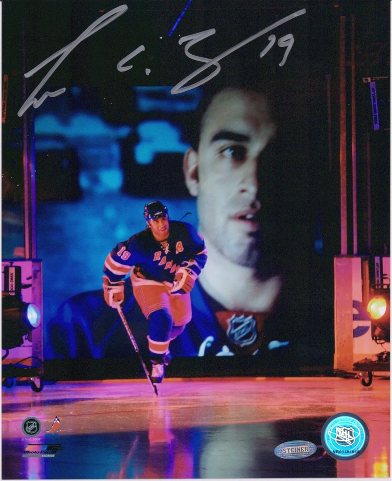Foto de introdução pré-jogo assinada por Scott Gomez New York Rangers 8 x 10" - Imagem 1 de 1