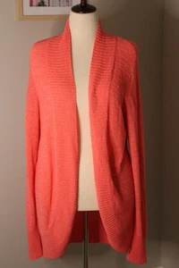 Lilly Pulitzer Damen offene Amalie Strickjacke Gr. XL korallenrosa Resort Palm Beach - Bild 1 von 9