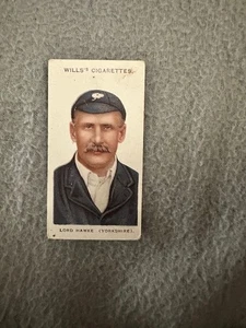 WILLS-CRICKETERS 1908 (SMALL) #15 YORKSHIRE - LORD HAWKE - Picture 1 of 2
