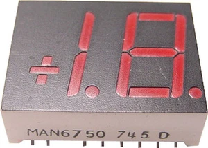 QUALITY TECH MAN6750 OVERFLOW RED SEGMENTED DISPLAY NEW LOT QUANTITY-20 - Picture 1 of 1